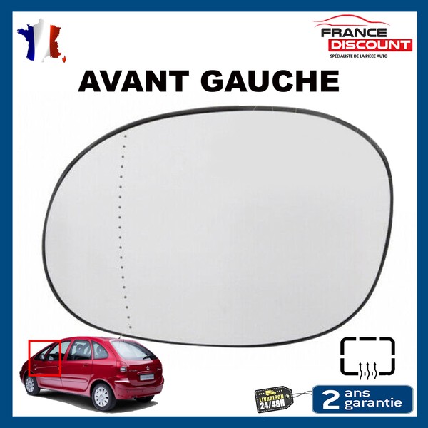 Spiegelglas FüR Vordere Linke Seite FüR 1007 206 C2 C3 Xsara Picasso 9151CG-image