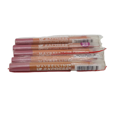 5 Pack Maybelline Lip Express Lipstick & Liner in One, Rush Blush. LipExpress.