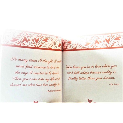 Love Friendship Anniversary Birthday Greeting Card Hardcover Booklet Love Quotes - Picture 3 of 6