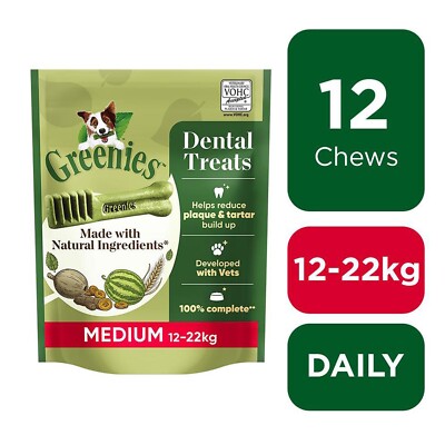 Greenies Dental Safe Dental Chews For Dogs 12 Greenies Original