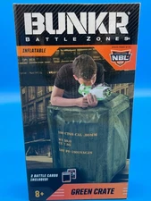 Bunkr Green Crate Inflatable Battle Zone Water Blaster Playset
