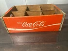 VINTAGE ORIGINAL COCA-COLA WOODEN CRATE BOX 6 WOLTEX 1977