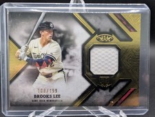 2025 Topps Tier One Brooks Lee Rookie Relics /199 #RR-BL MEM RC Minnesota Twins