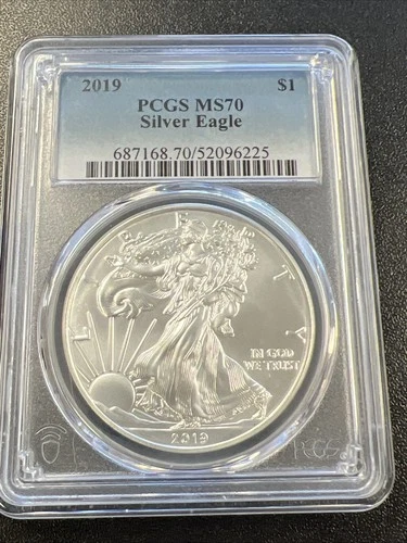 2019 American Silver Eagle $1 - PCGS MS 70 / Beautiful Eagle! - No Reserve!