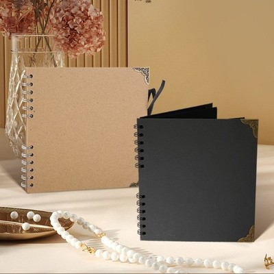 DIY Scrapbook Photo Album 8x8Inch Square Paper Picture Book for Travel Memory