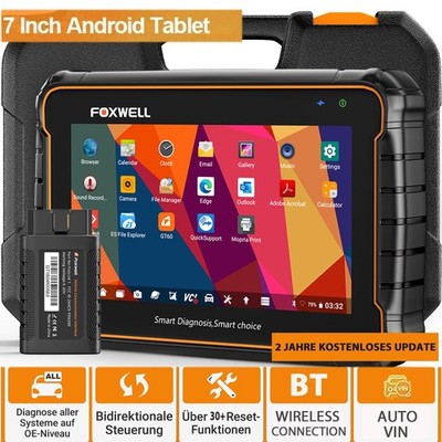  2025 FOXWELL GT60 BT Pro KFZ OBD2 Diagnosegerät Scanner ALLE SYSTEM Bluetooth
