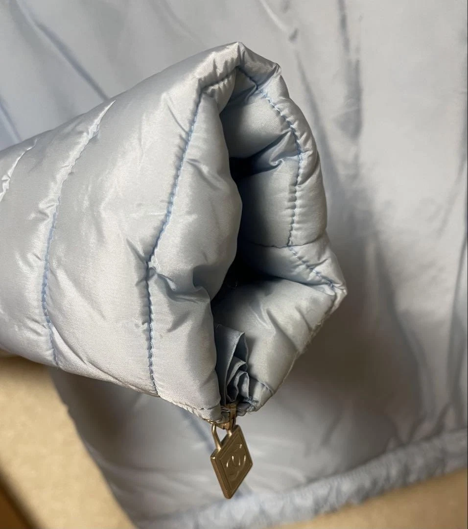 Giacca trapuntata Chanel blu chiaro