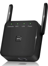 WiFi Range Extender 300Mbps .2025. Black .