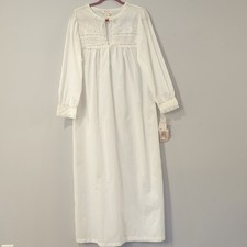 NWT Vintage Barbizon Nightgown White Lace Long Sleeve