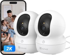 EZVIZ CP1 Pro 2K Kit 2 Telecamera WiFi Interno, Videocamera Sorveglianza Interno