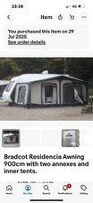 Bradcot Residencia Awning 900cm with Two Annexes and Inner Tents.