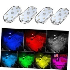 4Pcs Car LED Lights Interior Wireless - 6 7 Colors - Interior Car Lights