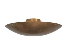 6 Light Elegant Ceiling Flushmount light Pendant Mid Century Modern Raw Brass