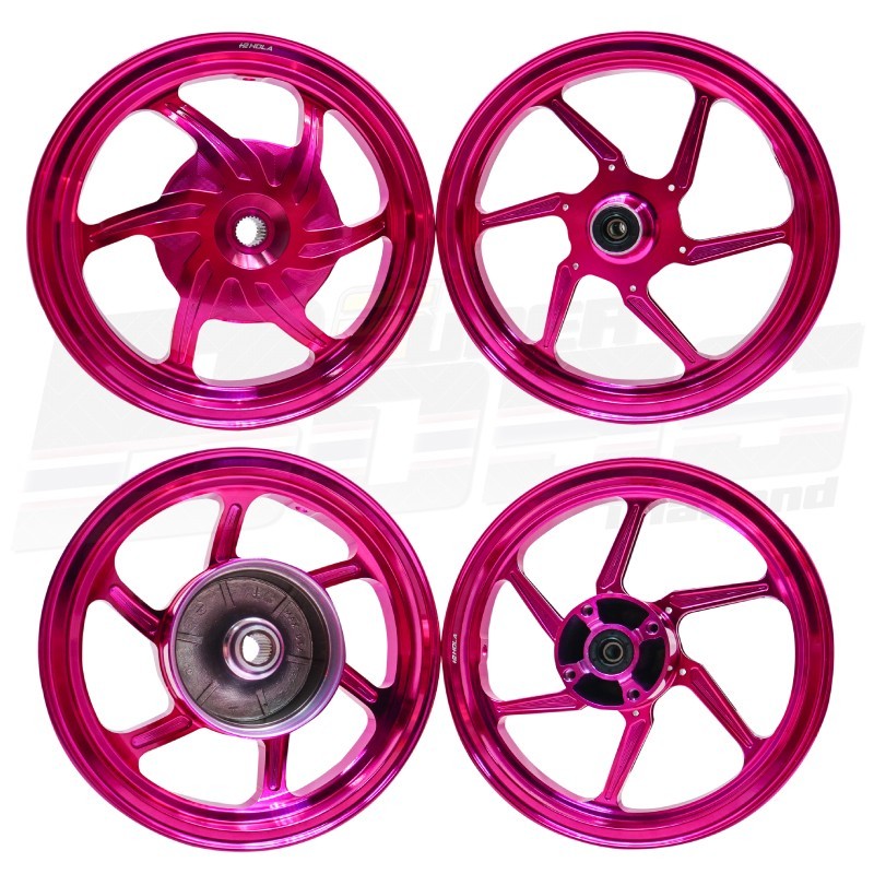 Quality Wheel Rims F:215x12 R:250x12 Pink For HONDA GIORNO-125 | eBay