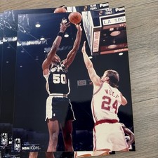 8 DAVID ROBINSON 🏀SAN ANTONIO SPURS 🏀COLOR LICENSED NBA HOOPS 8 X 10  PHOTO