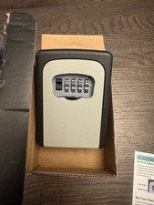 Wall-Mounted Key Safe 4-Digit Code Lock Box Outdoor