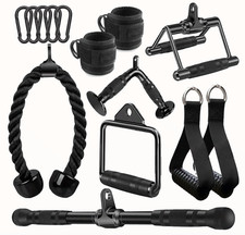 Solid Gym Cable Machine Attachments Set for Home Gym
