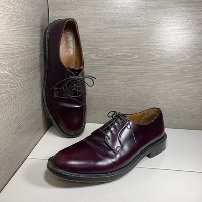 Velasca Oxford Shoes Men Eu 42.5 Us 9.5 Plum Burgundy Leather Dress