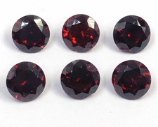 Natural Blood Red Ruby 6 Pcs Round Shape 10 x 6 mm Lot EGL Flawless Gem 6GGF