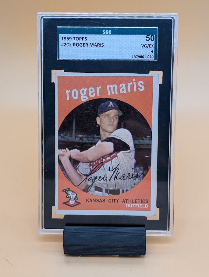 1959 Topps #202 Roger Maris SGC 4 / 50 VG/EX - KC Athletics MLB HOF