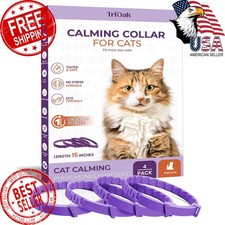 TriOak Pheromone Cat Calming Collar Purple 4pk
