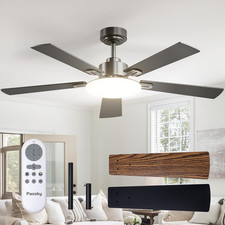 Ceiling Fans with Lights, 52 Inch Sleek Ceiling Fan with Light and Remote Contro