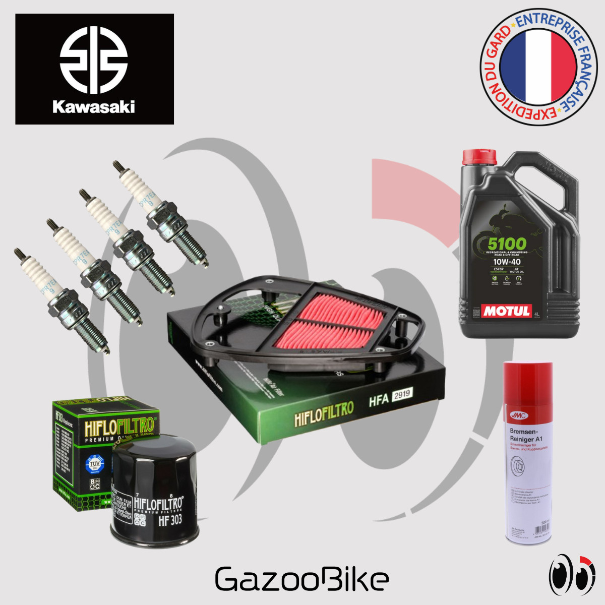 Kit Entretien VN 900 Kawasaki Huile Motul 10w40 pour une Protection Moteur Optimale