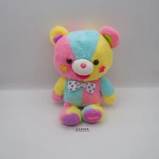 D2206A Colorful Poppys Bear Amuse Plush 6" Stuffed Toy Doll Japan