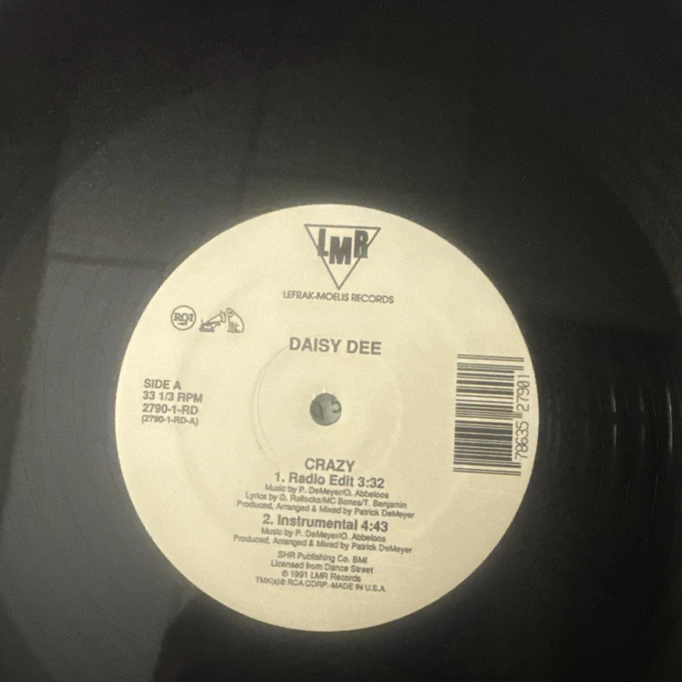 Daisy Dee-Crazy-Vinyl 12” Single 1991 - Image 3 of 4
