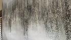 Abstract Gray White Textured Canvas Painting Wall Art Unframed Single Piece — photo 1