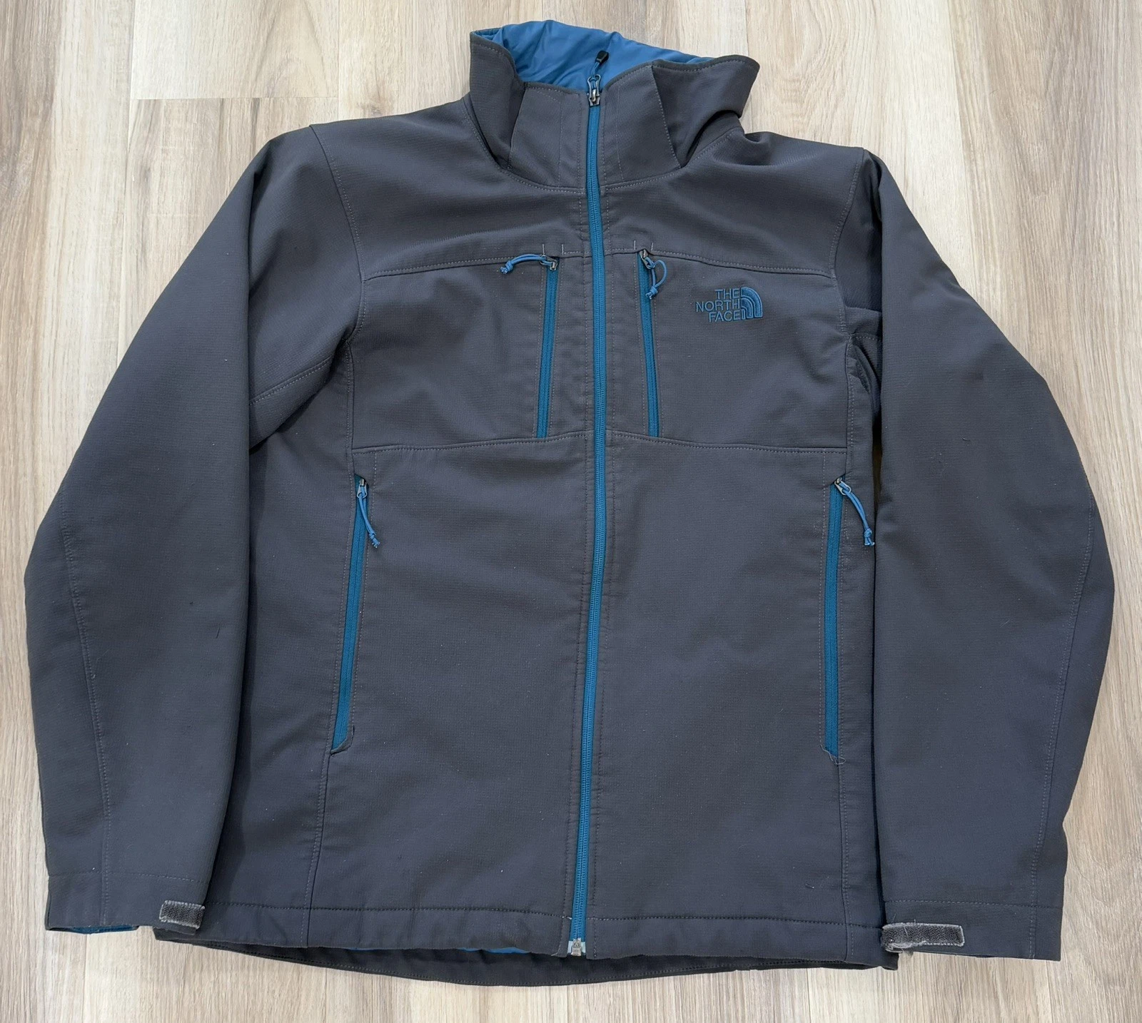 The North Face Mens Apex Primaloft GRAY BLUE Jacket Canvas Coat Men’s M. #0075