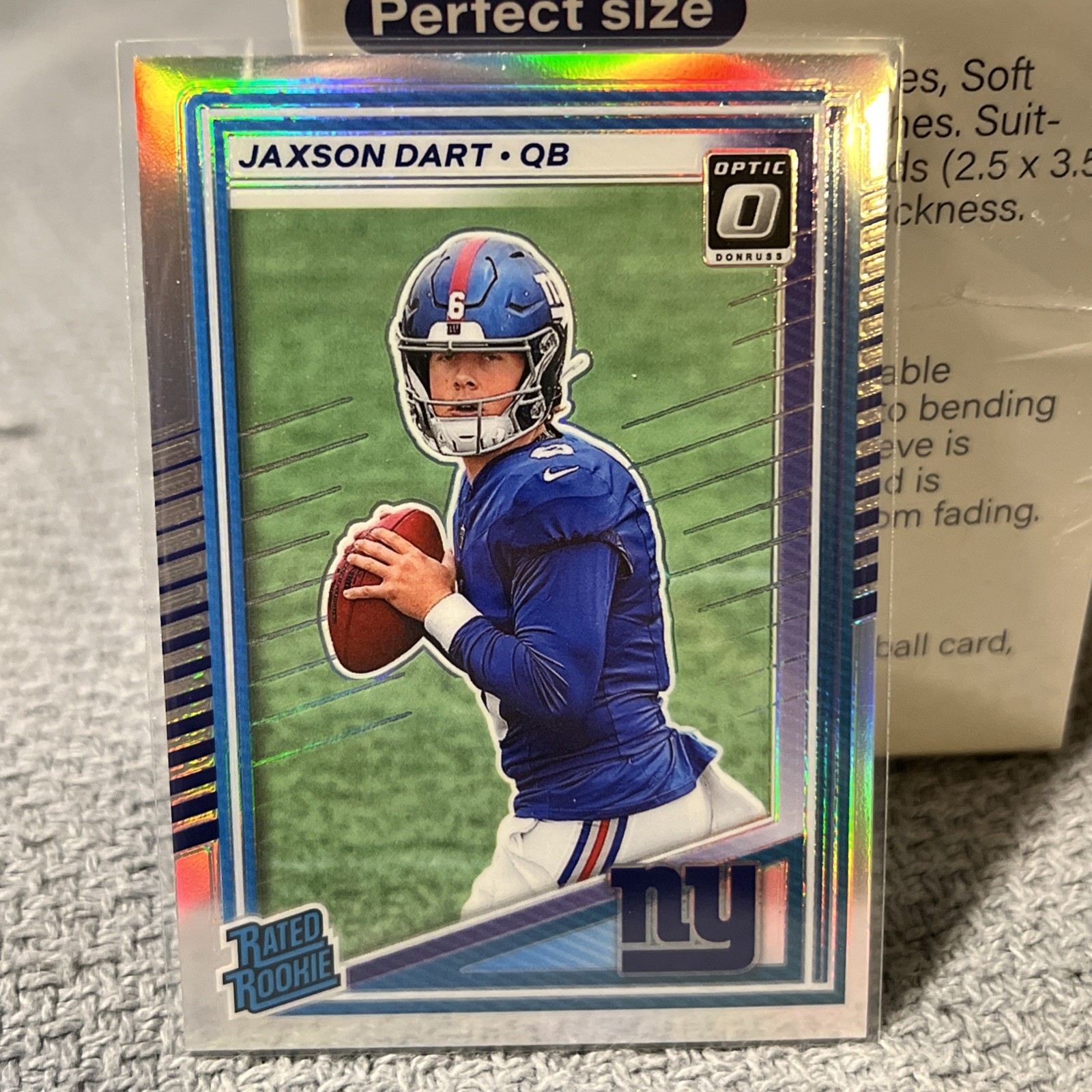 2025 Donruss Optic Preview Jaxson Dart Silver Prizm #400 RC GIANTS