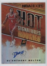 2018-19 Panini NBA Hoops Hot Signatures Rookies De'Anthony Melton Auto 14md
