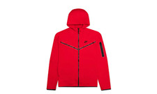 Nike Sportswear Tech Fleece Full-Zip Hoodie University Red CU4489-657 Size Large
