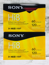 SONY 8mm HMP Digital8 Hi8 Blank Tape 120 Min NEW Sealed Cassette (LOT OF 2)
