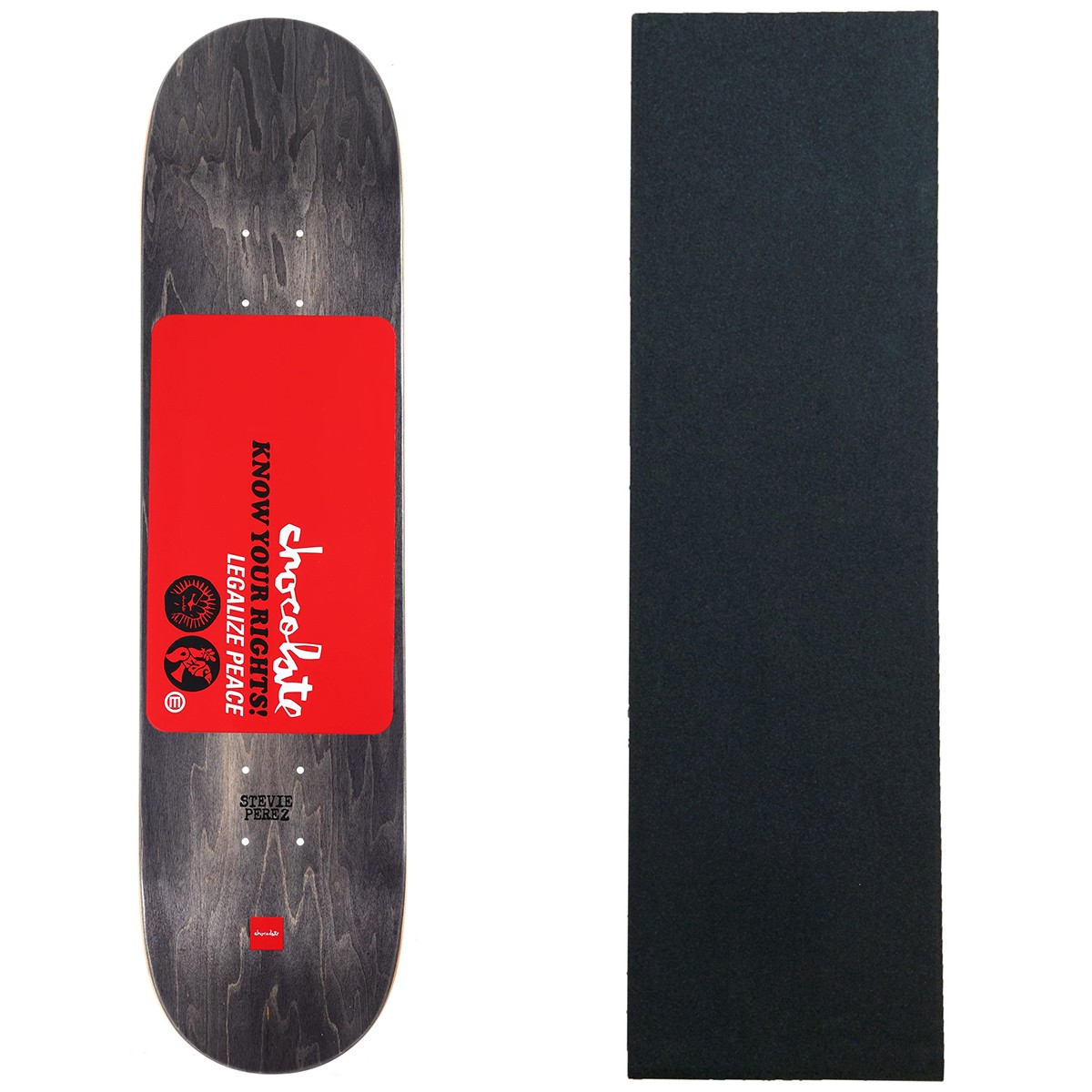 Chocolate Skateboard Deck Perez Know Your Rights Twin 8.0" x