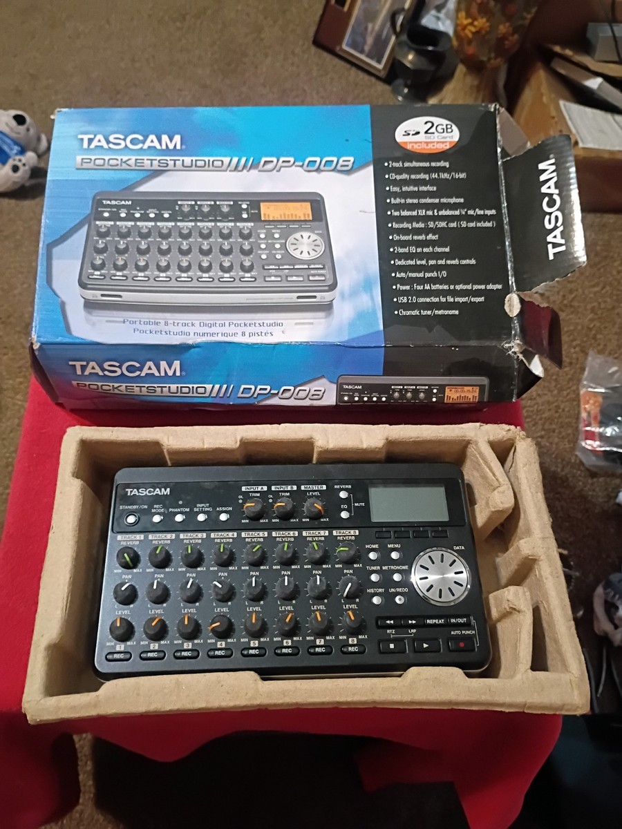 TASCAM DP-008 マルチトラックレコーダー　美品　アルミケース付き Tascam DP-008 Digital Multi Track Recorder for sale online | eBay