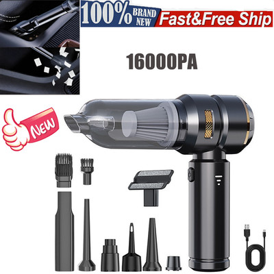 Cordless Handheld Vacuum Cleaner w/ Blower Strong Real Suction for Car and Home