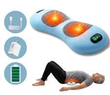 3 In 1 Electric Lumbar Support Pillow Smooth Spine Triple Fusion Back Massager