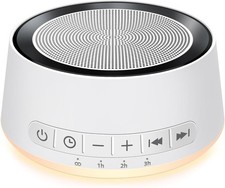 Sound Machine Night Light White Noise Machine with 30 Soothing Sounds 12 Colo...
