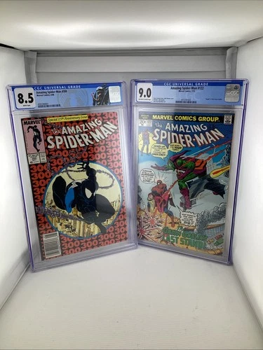 Amazing Spider-Man #122 CGC 9.0 & Amazing Spider-Man 300 CGC 8.5 Newsstand Bundl