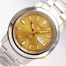 SEIKO SEIKO5 SNKK13K1 SNKK13K Automatic Analog Gold Silver