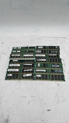Hynix Micron Kingston 64MB 128MB 256MB 512MB Mixed Vintage RAM Lot Of 14