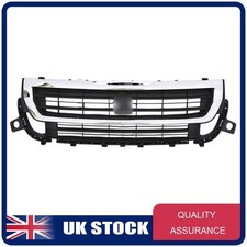 For Peugeot Partner 2015-2018 Main Front Grille Black With Chrome 1613573580