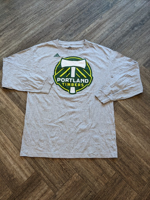 Adidas Portland Timbers grau Langarm T-Shirt Herren Large MLS USA Activewear