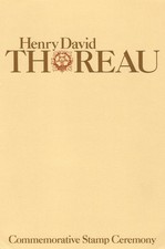 #1327 First Day Ceremony Program 5c Henry David Thoreau Stamp