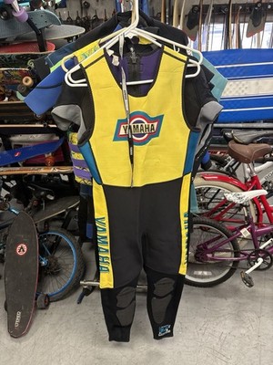 VINTAGE Yamaha Pro Series Wetsuit & Jacket Set Men's M Retro Jet Ski PWC