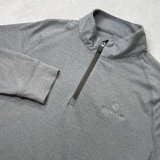 G Fore Mauna Lani Quarter Zip Pullover Gray Golf Lightweight Mens M