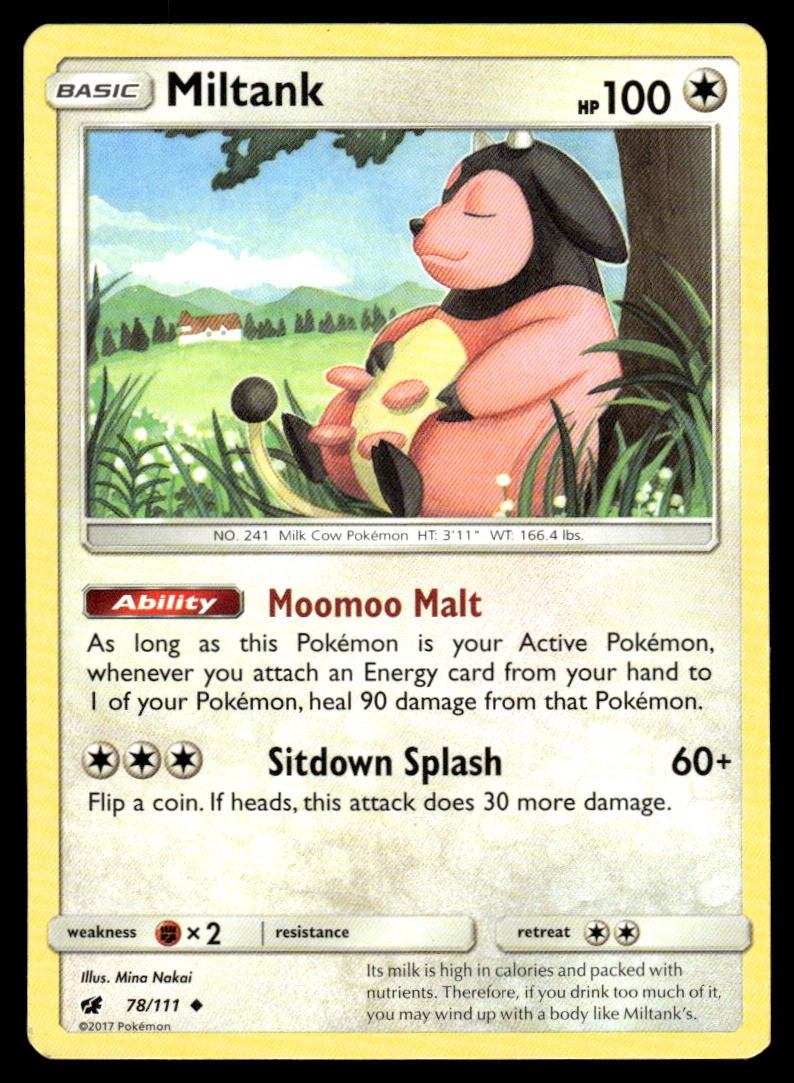 Miltank 78/111 Uncommon Crimson Invasion Pokemon MP