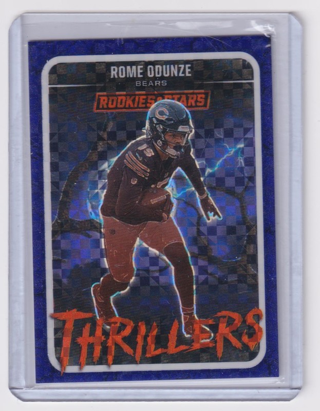 2025 Panini Prizm Thrillers Rome Odunze Chicago Bears #13